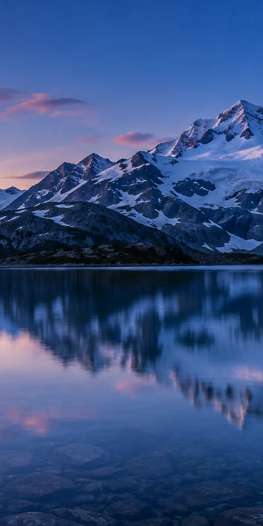 Mountain lake sample, panel 2 of 3