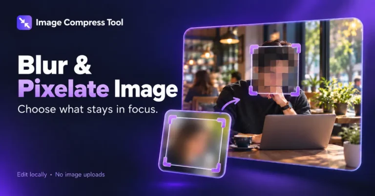 blur and pixelate photo