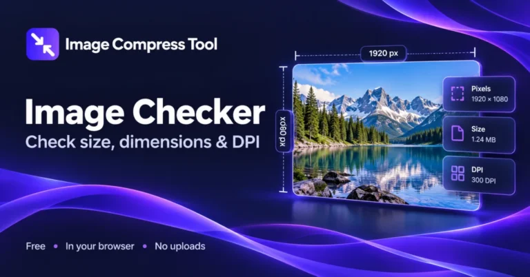 Image Checker — Image Compress Tool