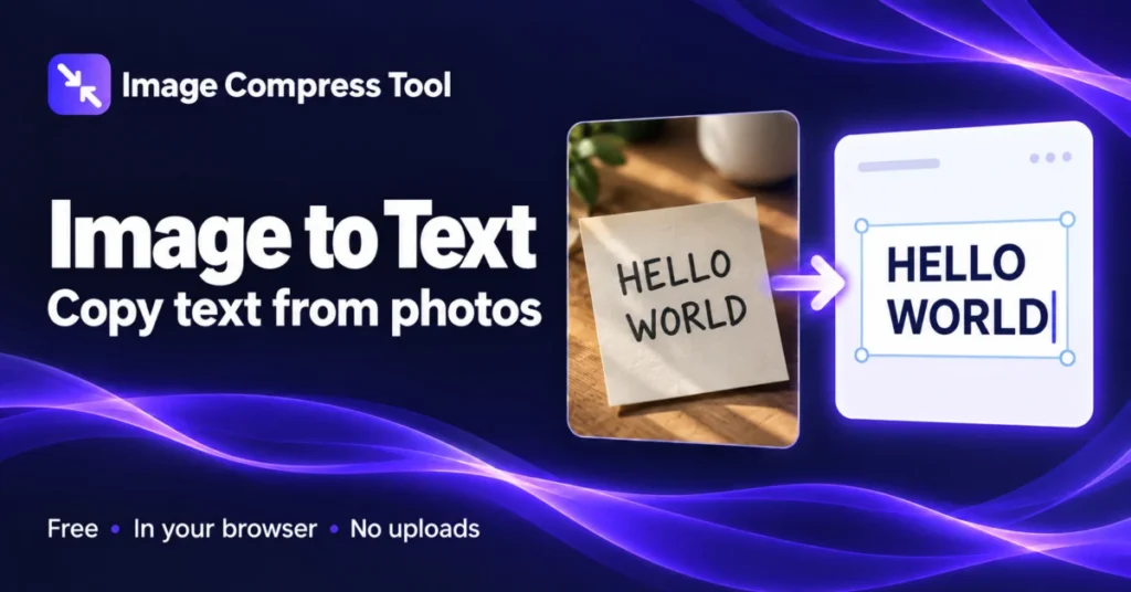 Image to Text — Image Compress Tool