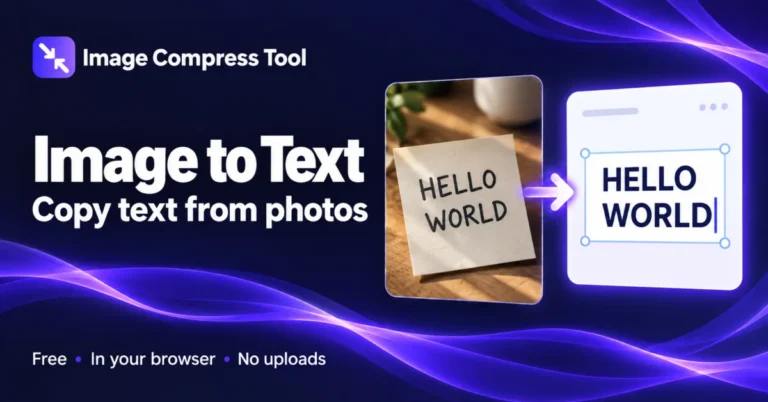 Image to Text — Image Compress Tool
