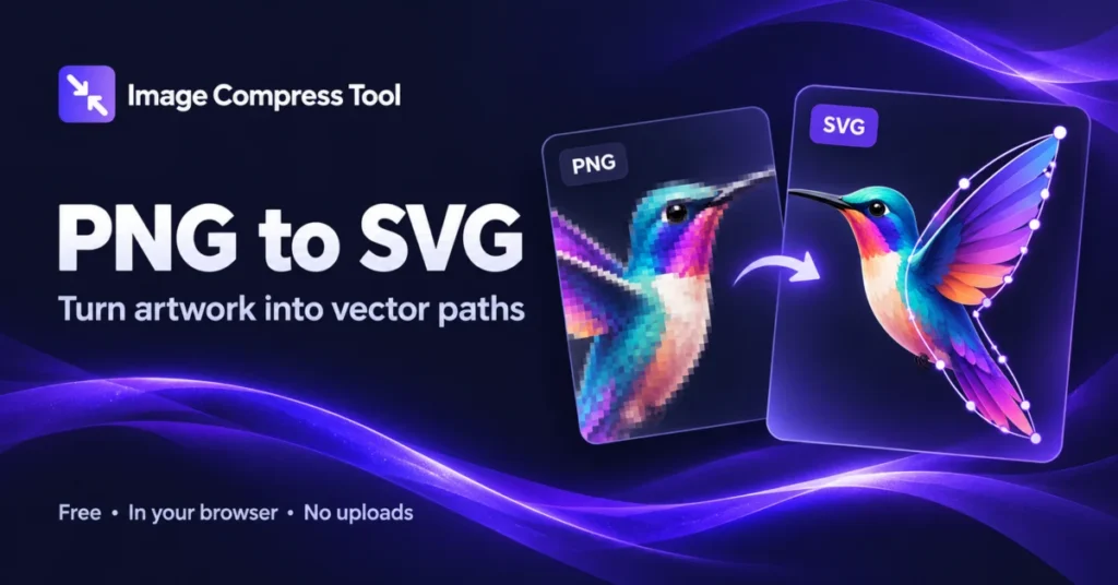 PNG to SVG — Image Compress Tool