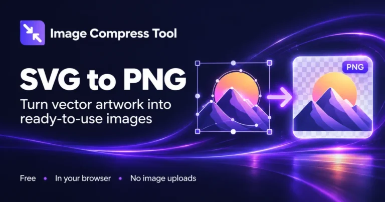 SVG to PNG — Image Compress Tool